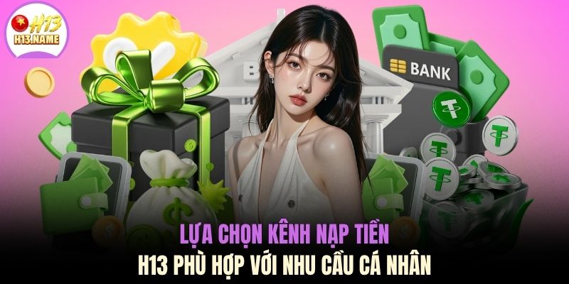 Lựa chọn kênh nạp tiền H13 phù hợp với nhu cầu cá nhân